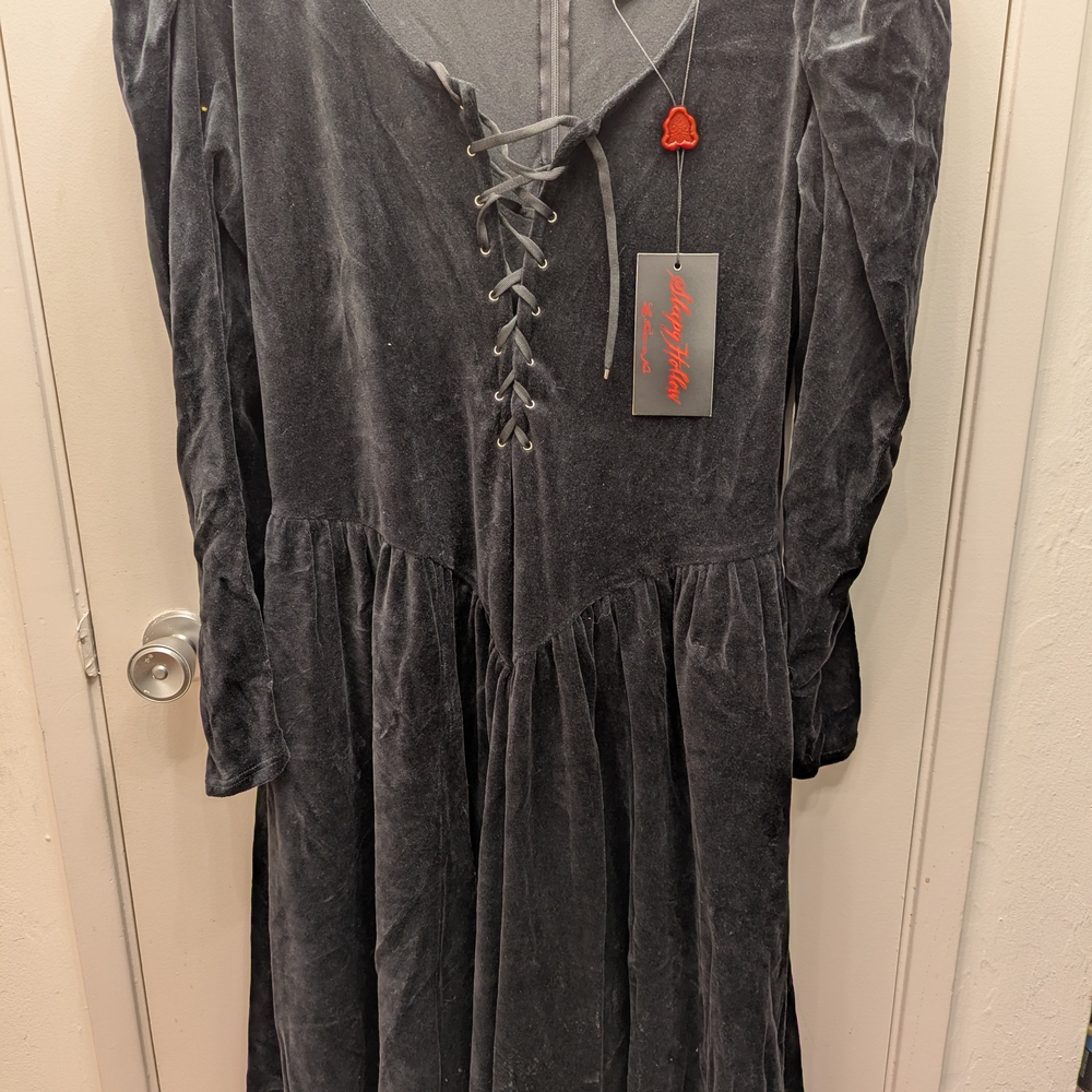 Black Velvet Sleepy Hollow Dress